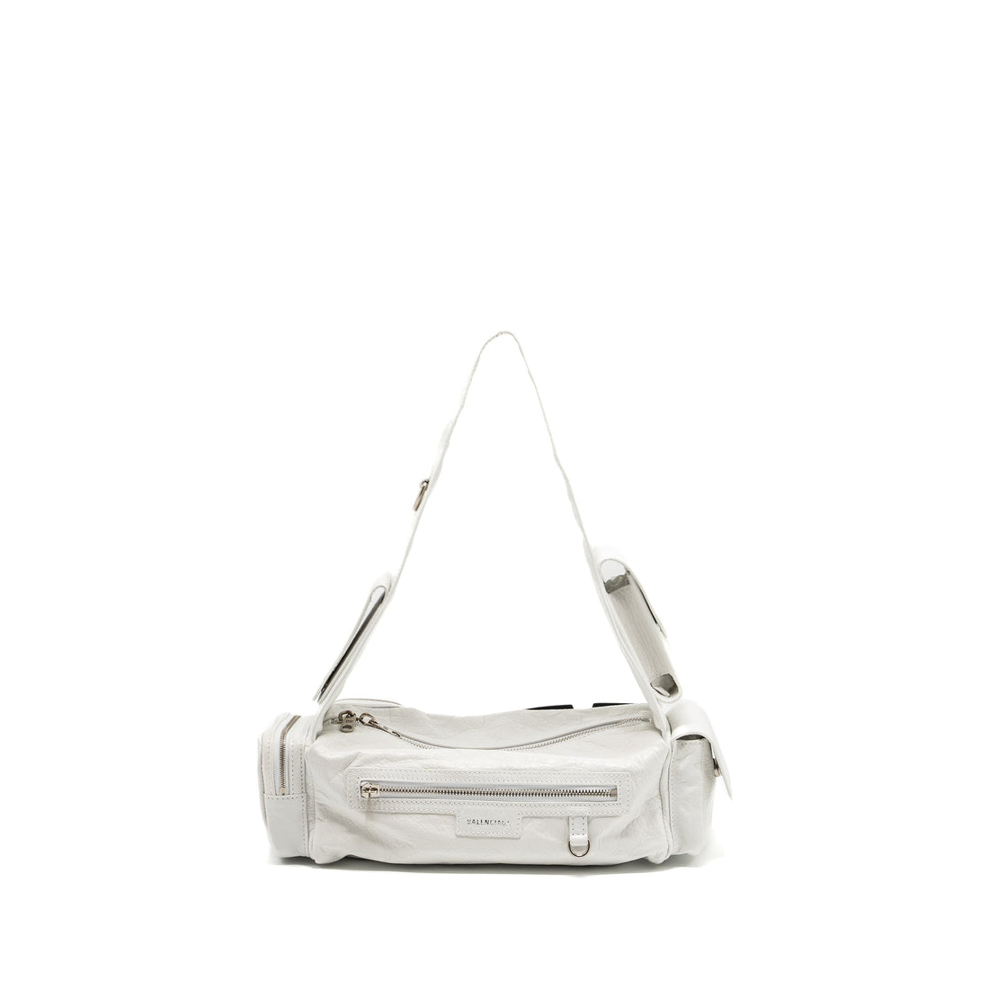 Balenciaga Superbusy XS Sling Bag CalBNkin Optic White SHW