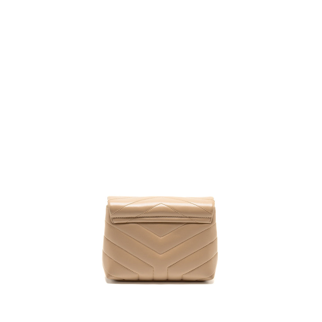 Saint Laurent/YSL Mini Toy Loulou Strap Bag CalBNkin Dark Beige GHW