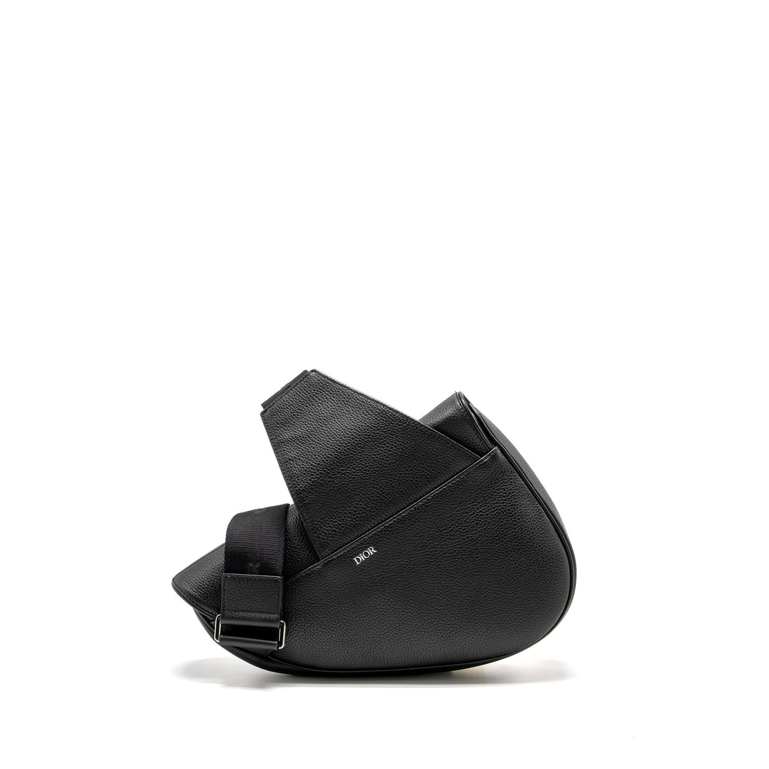 Top quality Dior Homme Charms Saddle Bag Calfskin Black