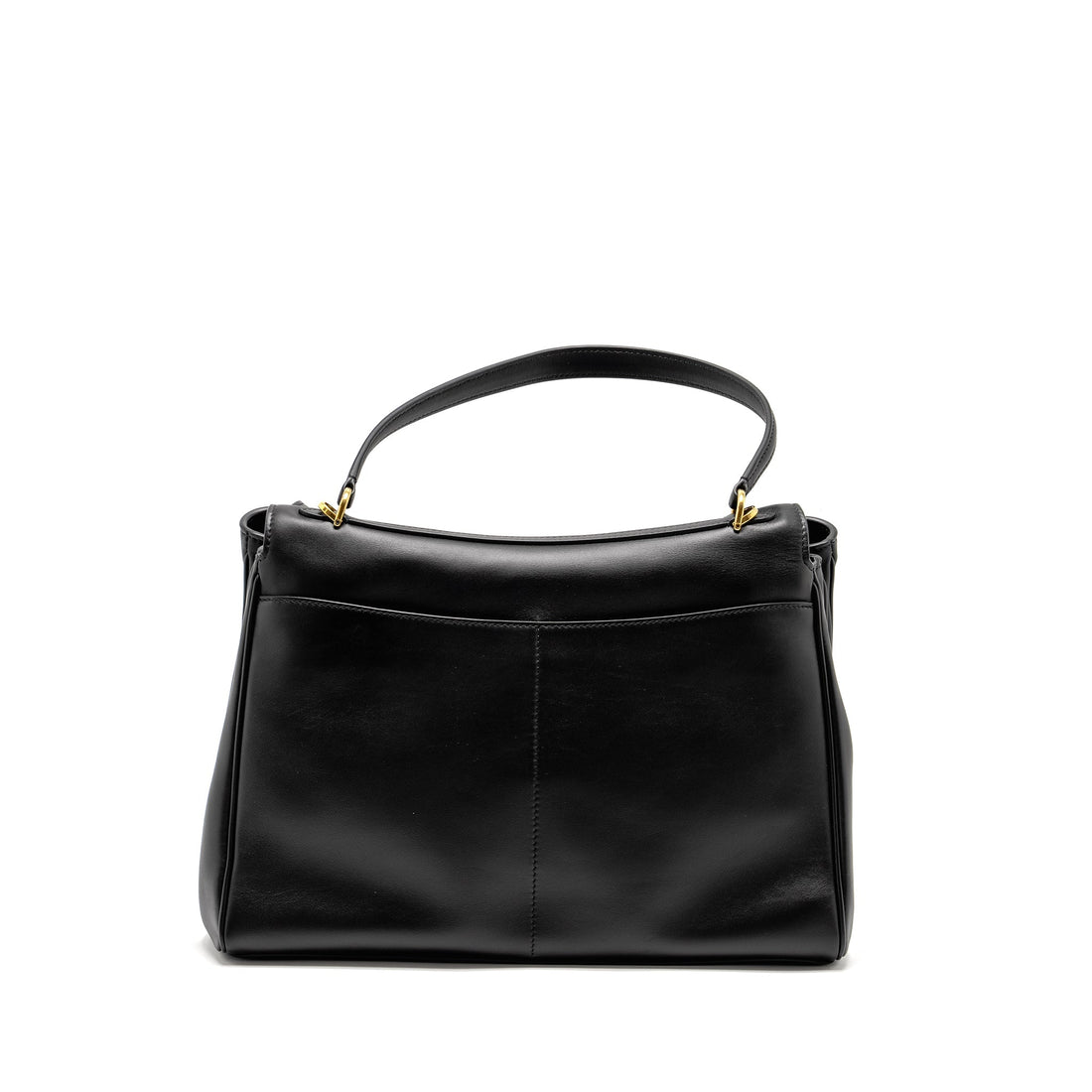 Balenciaga Medium Rodeo Handbag Smooth CalBNkin Black GHW