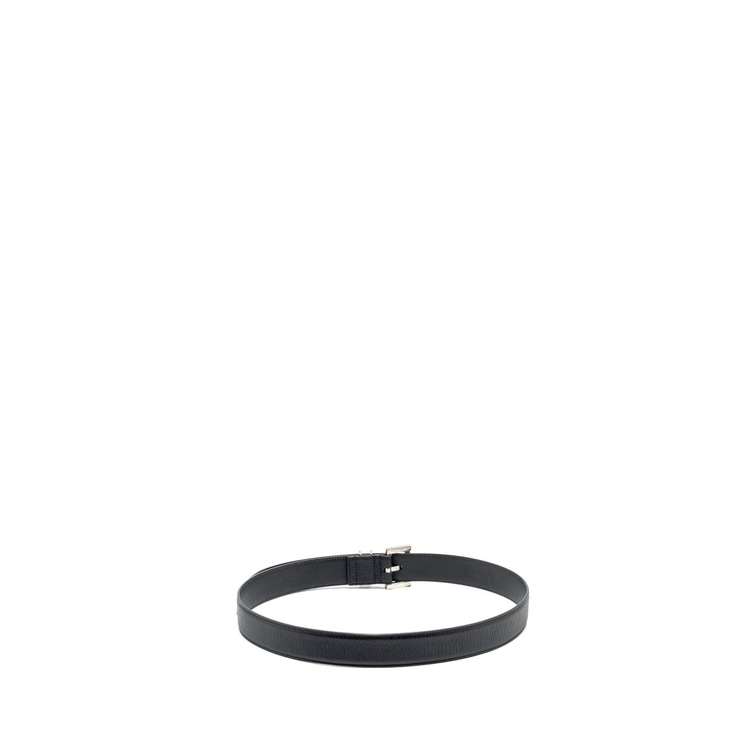 Saint Laurent/YSL Size 80 Cassandre Belt Square Buckle CalBNkin Black SHW