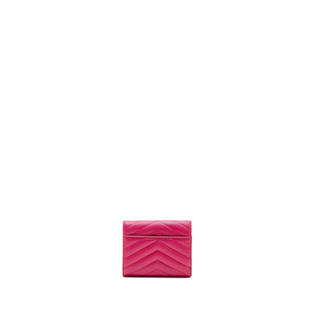 Saint laurent compact tri-fold wallet calBNkin pink GHW