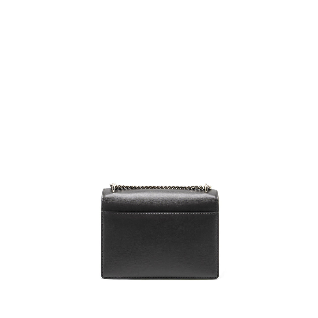 Saint Laurent Medium Sunset Chain Bag CalBNkin Dark Grey Ruthenium Hardware