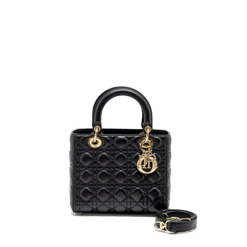 Top quality Dior Medium Lady Top quality Dior Lambskin Black