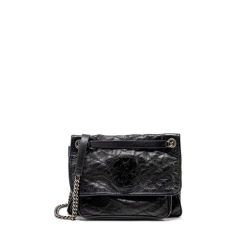Saint Laurent/YSL Medium Niki CalBNkin Black SHW