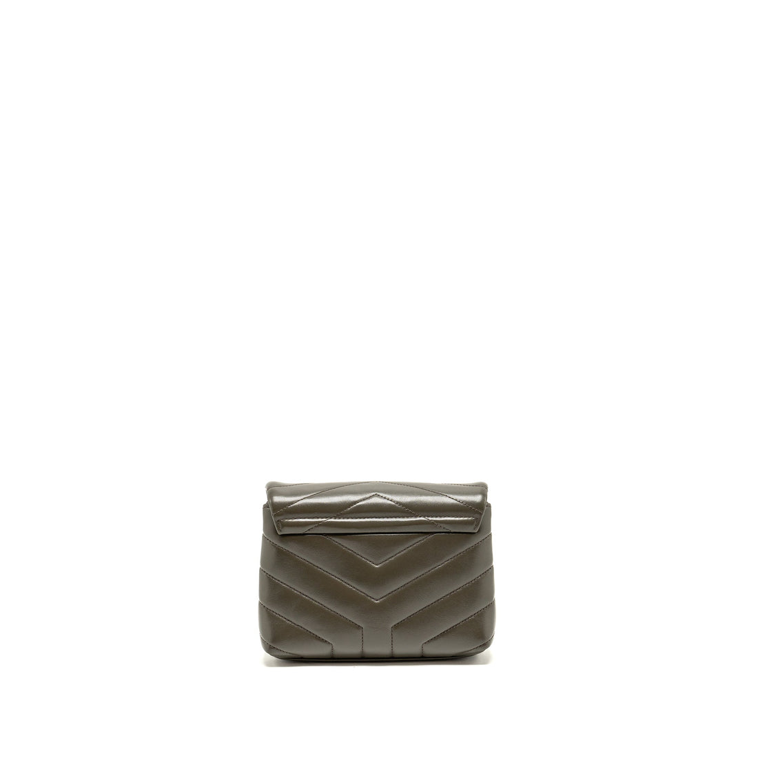 Saint Laurent/YSL Mini Toy Loulou Strap Bag CalBNkin Dark Green GHW