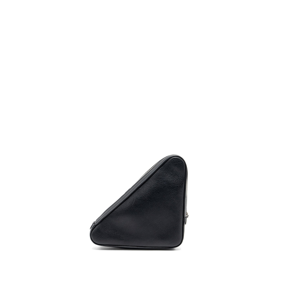 Balenciaga triangle zip clutch calBNkin black SHW