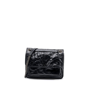 Saint laurent Medium Niki calBNkin leather black SHW
