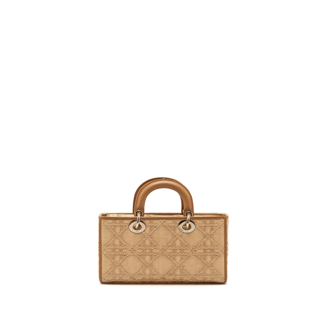 Top quality Dior Medium Lady D-Joy Bag Raffia/ Leather Natural