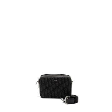 Top quality Dior Pouch With Strap Black Top quality Dior Oblique Jacquard