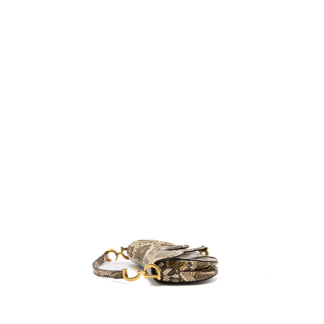 Top quality Dior Mini Saddle Bag Python Multicolour