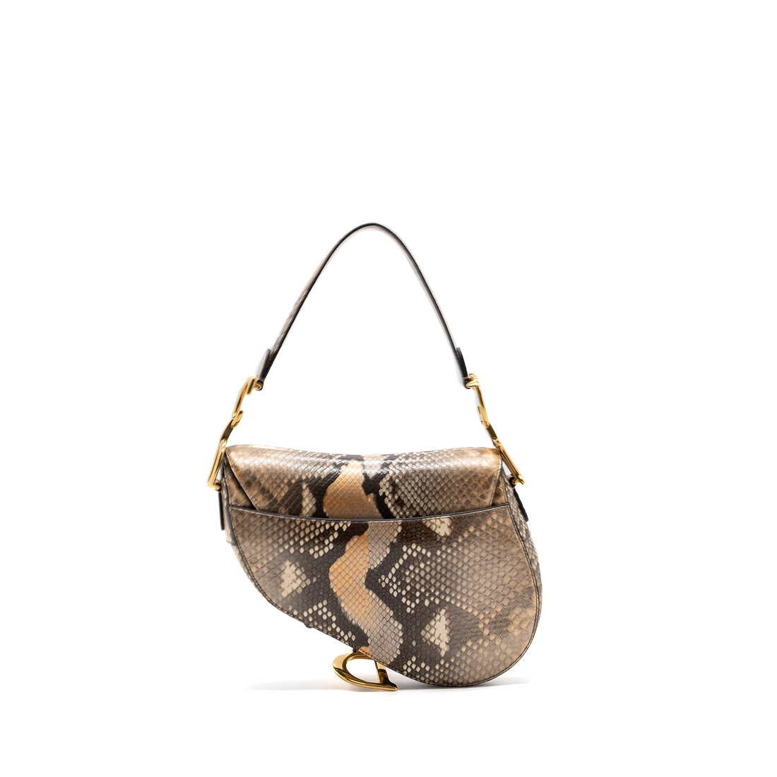 Top quality Dior Medium Saddle Bag Python Multicolor