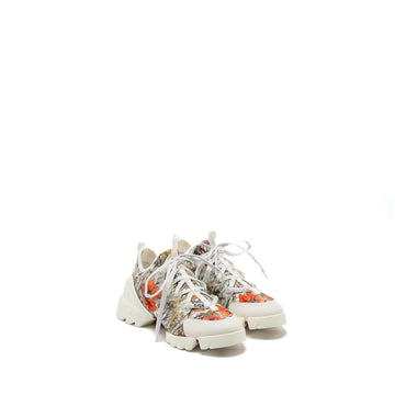 Top quality Dior Size 36 D-Connect Sneaker Flower Printed Fabric Multicolour