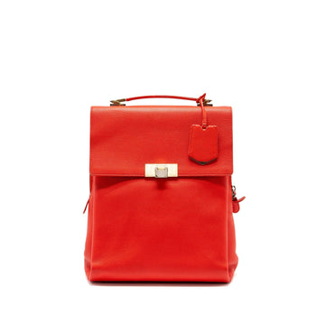 Balenciaga backpack calBNkin red GHW