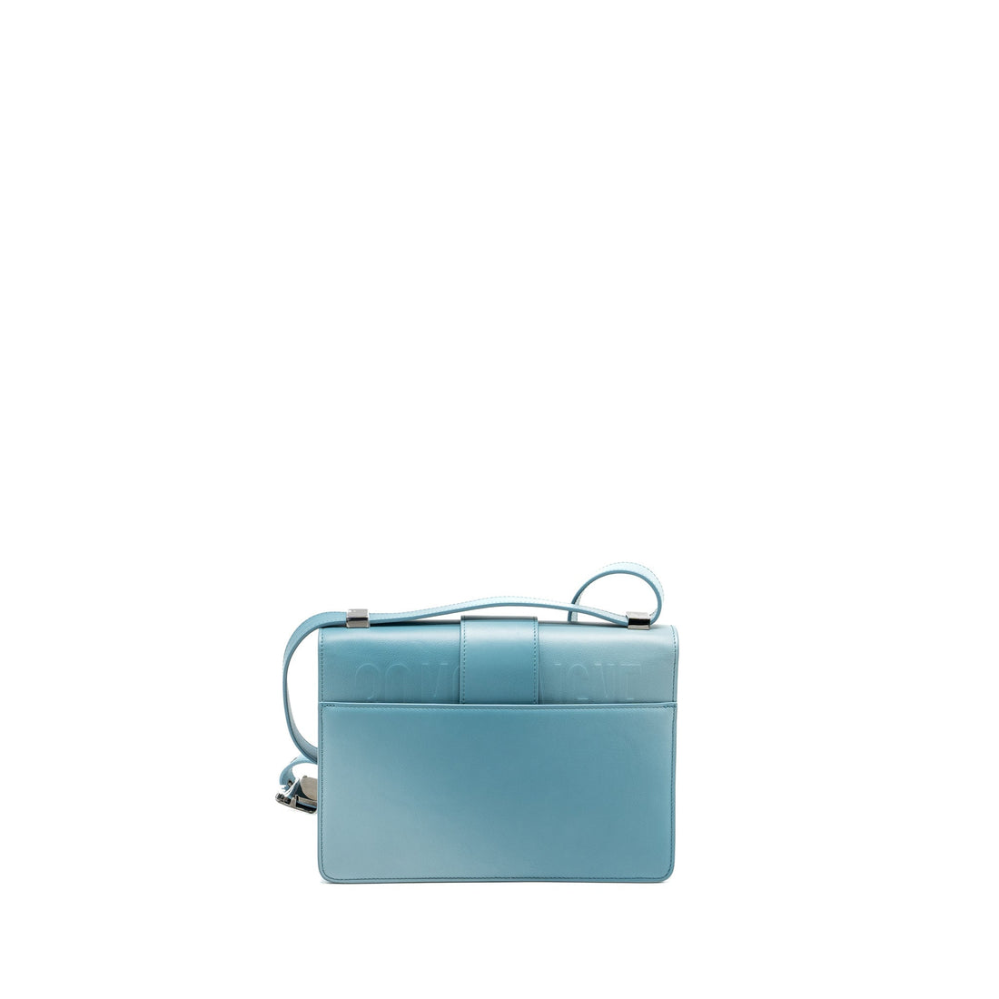 Top quality Dior 30 Montaigne Medium Flap Bag Calfskin Gradient Blue with Black Hardware