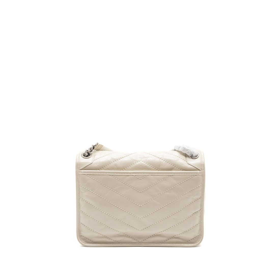 Saint laurent medium Niki calBNkin blanc SHW