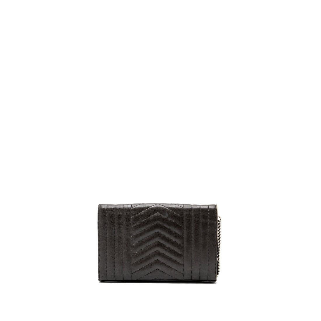 Saint Laurent/YSL Envelop Chain Bag CalBNkin Dark Grey SHW