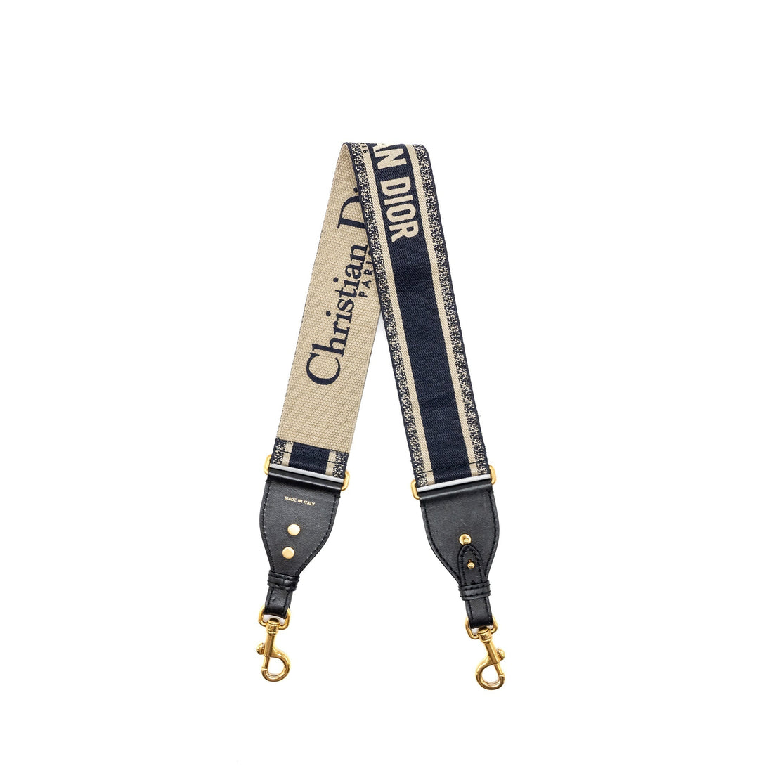 Top quality Dior Shoulder Strap Oblique Canvas Black/Navy