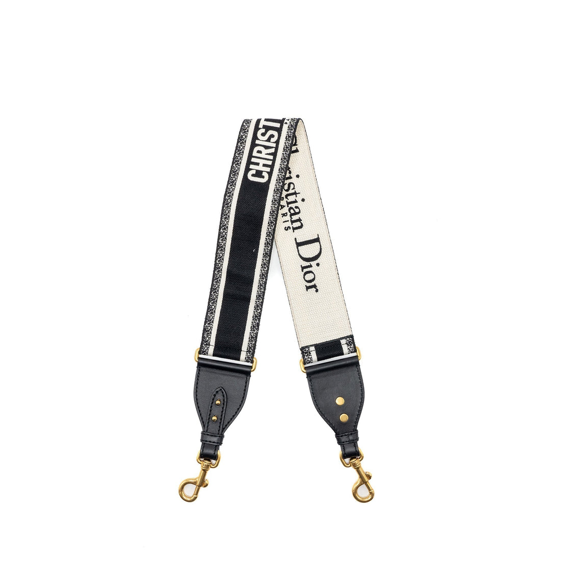 Top quality Dior Shoulder Strap Oblique Canvas Black