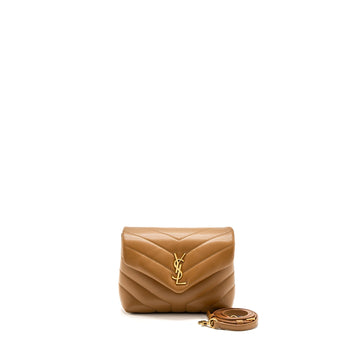 Saint Laurent Toy Loulou Toy Strap bag calBNkin caramel GHW
