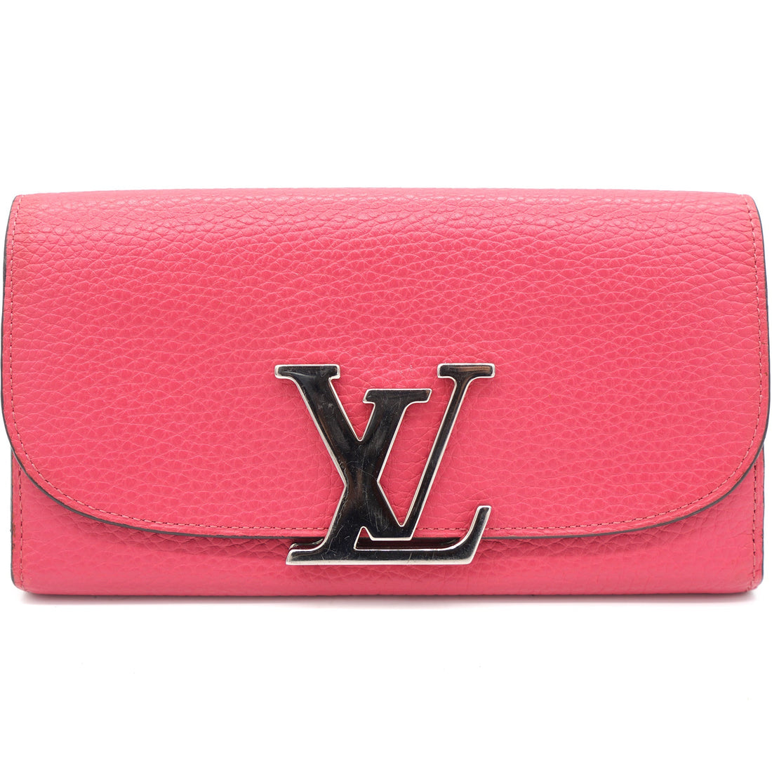 Louis-vuitton Taurillon Leather Vivienne LV Long Wallet Pink