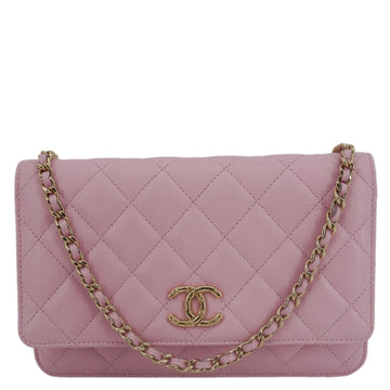 Pearl Street Bags Chanel Wallet On Chain Quilted Caviar Leather Crossbody Bag Pink