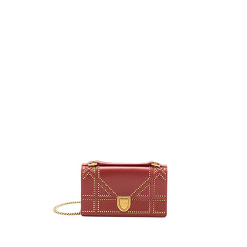 Top quality Dior Top quality Diorama Crossbody Bag With handle Red