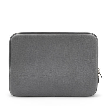 Louis-vuitton Laptop Case Grey Leather