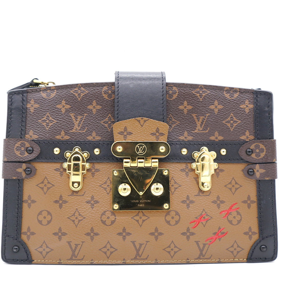 Louis-vuitton Reverse Monogram Canvas Trunk Clutch Bag