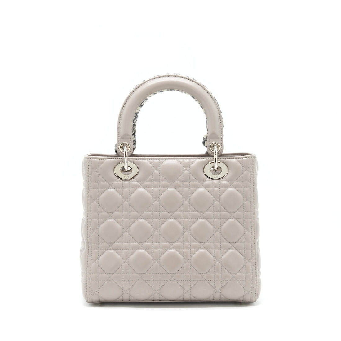 Top quality Dior Lady Top quality Dior Medium Lambskin Grey With An Extra Twilly
