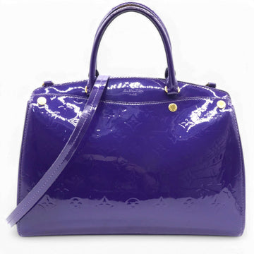 Louis-vuitton Alma Bag In Purple Embossed Monogram Patent Leather