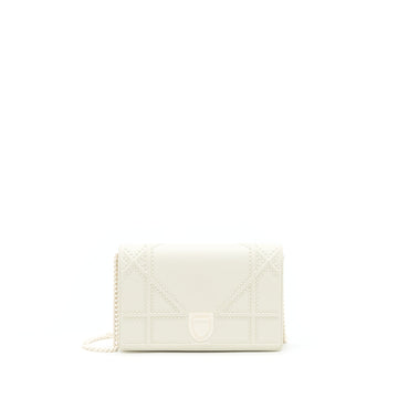 Top quality Dior Top quality Diorama Wallet On Chain White With White Hardware