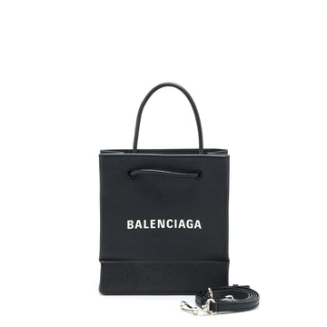 Balenciaga Top Handle Shopping Tote Bag CalBNkin Black SHW