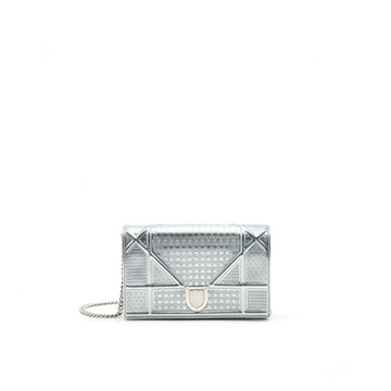 Top quality Dior Top quality DiorAMA WALLET ON CHAIN IN SILVER
