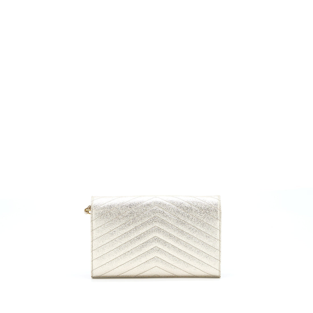 Saint Laurent/YSL Envelop Chain Wallet CalBNkin Gold GHW
