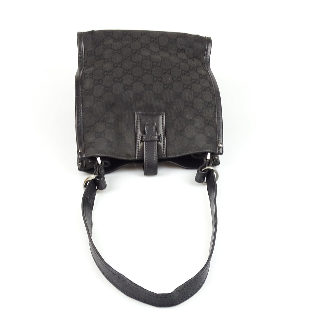 Gucci  Black GG Short Strap Shoulder Bag