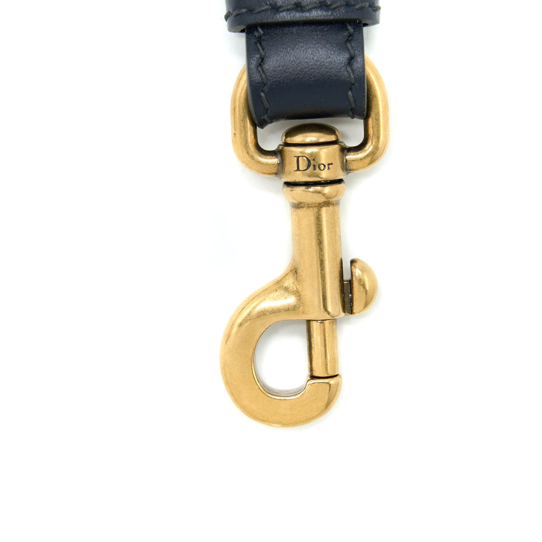 Top quality Dior Shoulder Strap Oblique Canvas/Calfskin Blue Brushed