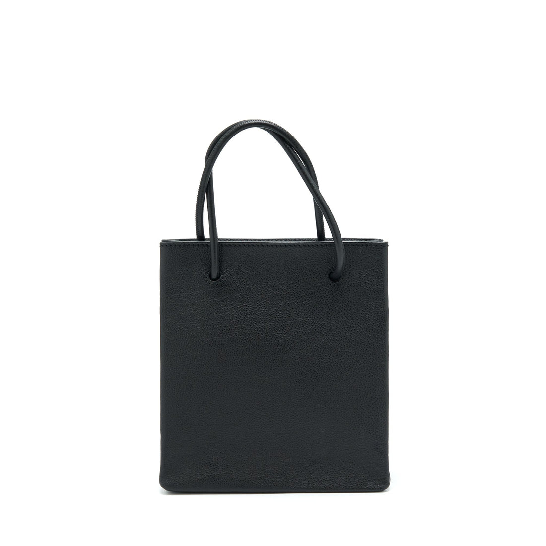 Balenciaga Top Handle Shopping Tote Bag CalBNkin Black SHW