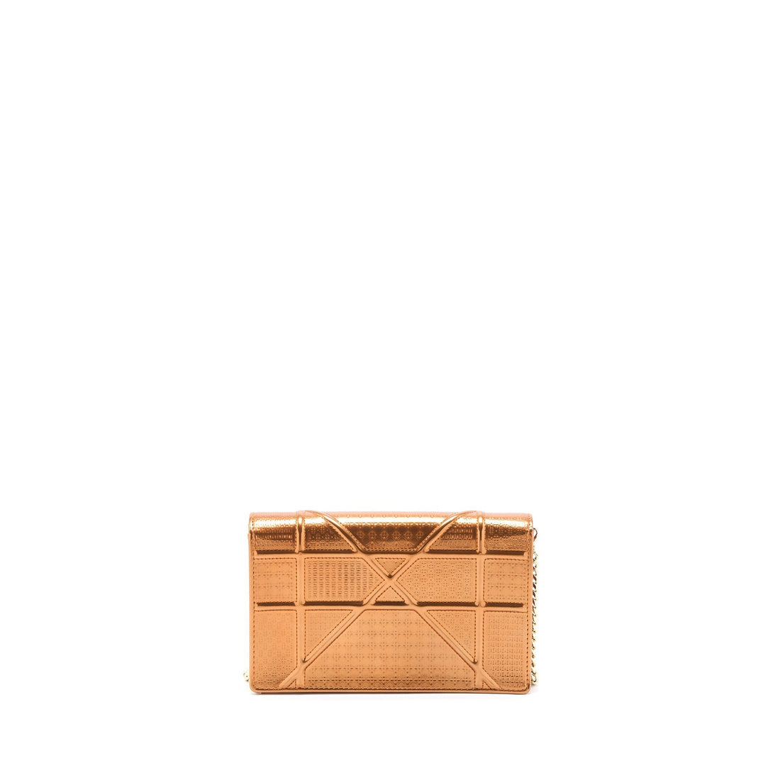 Top quality Dior Top quality Diorama Wallet on Chain Patent Metallic