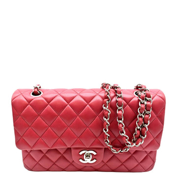 Pearl Street Bags Chanel Classic Medium Double Flap Quilted Leather Shoulder Bag Red