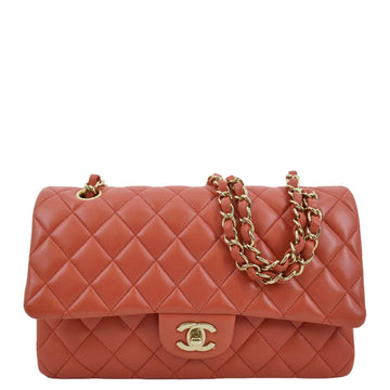 Pearl Street Bags Chanel Classic Medium Double Flap Quilted Leather Shoulder Bag Red