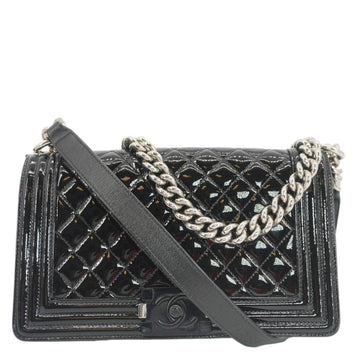 Chanel Boy Flap Medium Plexiglass  Leather Crossbody Bag Black 20481641