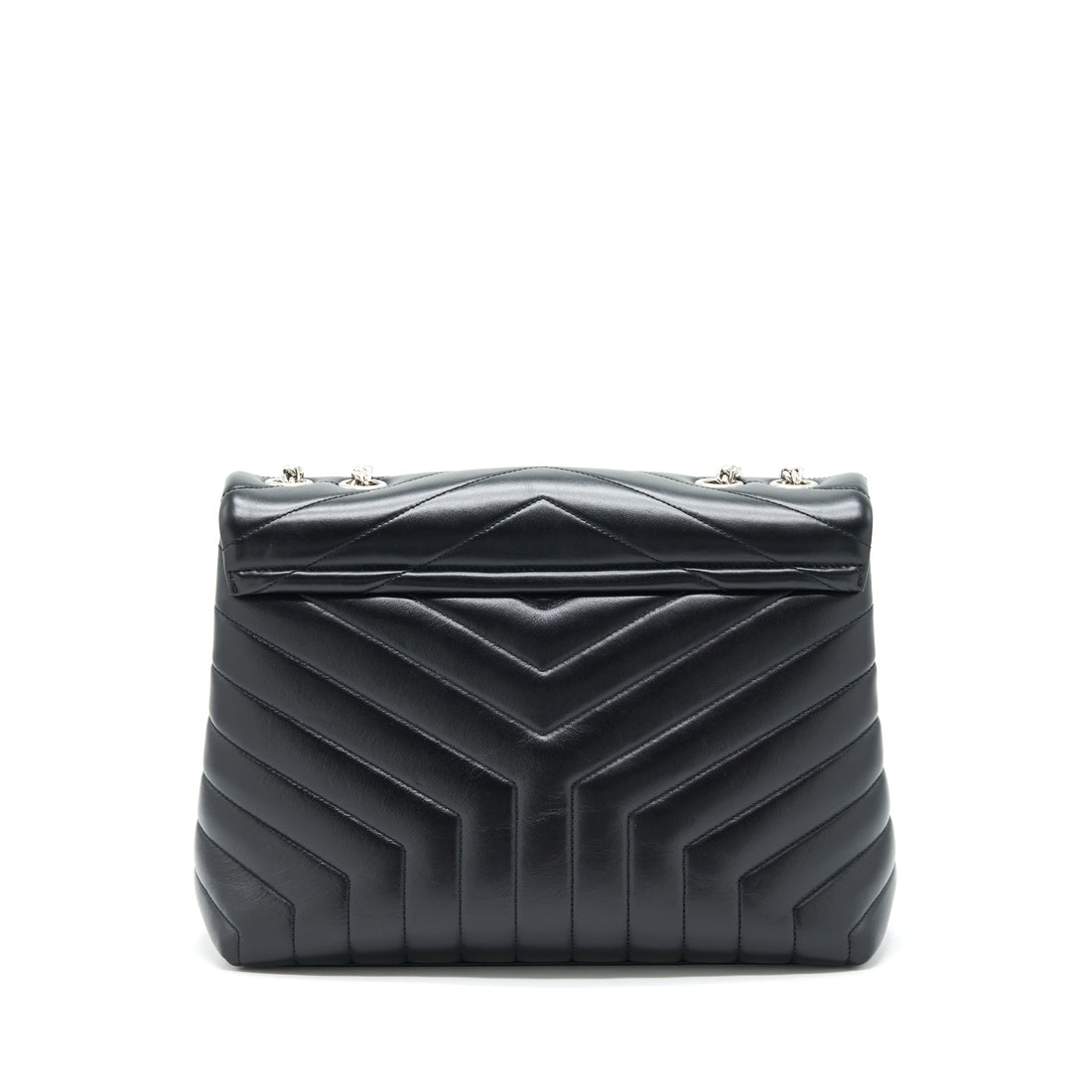 Saint Laurent / YSL Loulou Medium Bag CalBNkin Black SHW
