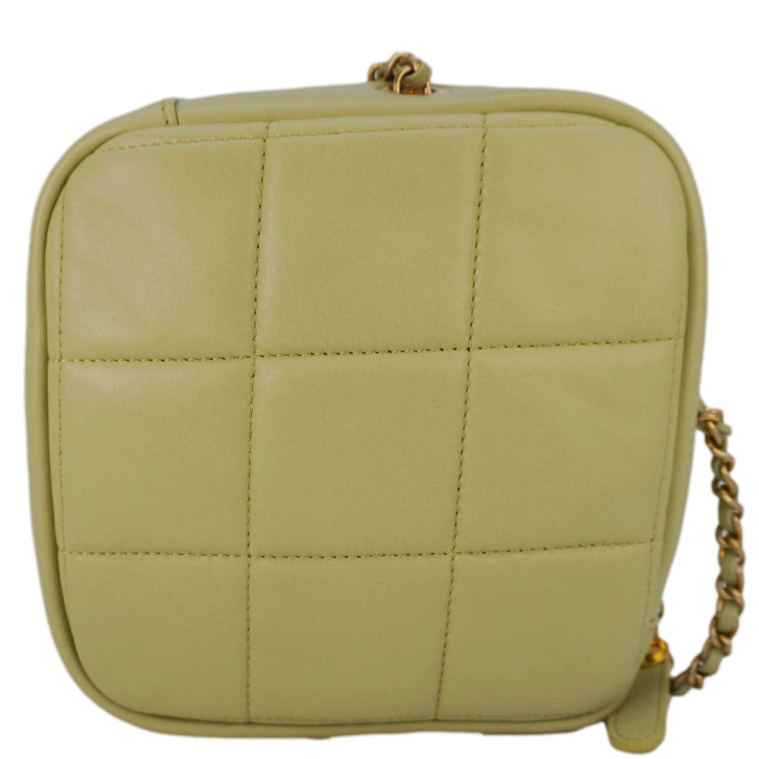 Pearl Street Bags Chanel Diamond Quilted Lambskin Leather Coin Purse Chain Crossbody Bag Green