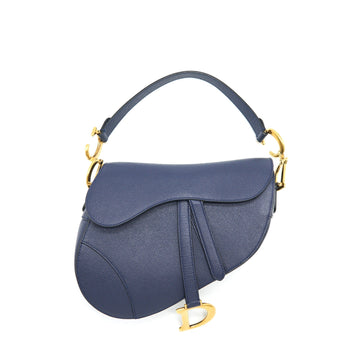 Christian Top quality Dior Medium Saddle Bag Indigo Blue