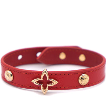 Louis-vuitton Monogram Vernis Blooming Bracelet Red