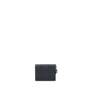 Top quality Dior Flap card Holder Calfskin so black