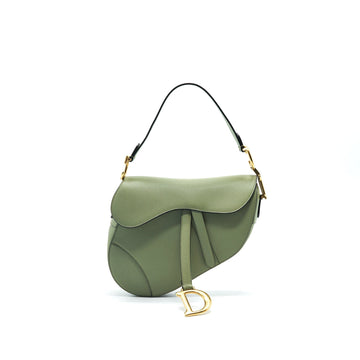 Christian Top quality Dior Medium Saddle Bag Green