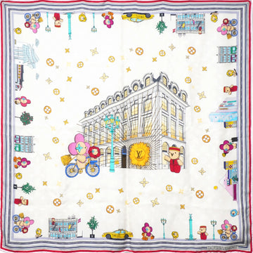 Louis-vuitton Vivienne animated scarf 90cm*90cm