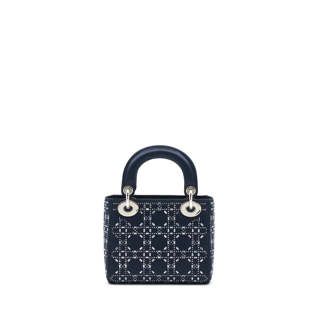 Top quality Dior Mini Lady Top quality Dior Stain Crystal Cannage Dark Blue